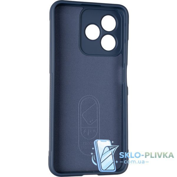Чехол Funda Case для Realme Narzo N53 (RMX3761) бампер с микрофиброй синий 21377 фото