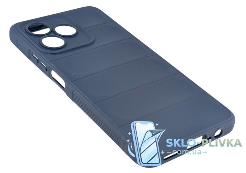 Чехол Funda Case для Realme Narzo N53 (RMX3761) бампер с микрофиброй синий 21377 фото