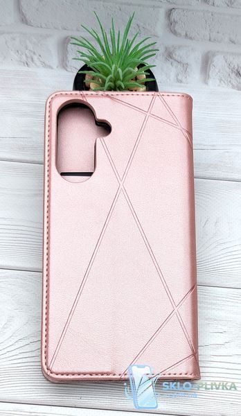 Чохол книжка Business Leather для Samsung Galaxy A37 / A376 на магніті з підставкою світло-рожевий 14529 фото