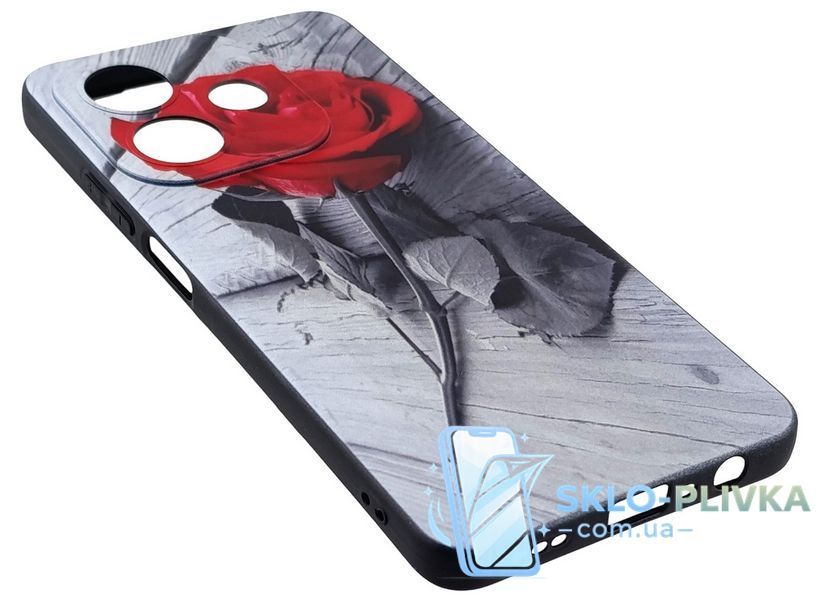 Чехол Silicone Case Print для Oppo A40m бампер с рисунком роза 19520 фото