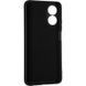 Чехол Silicone Case для Oppo A17 бампер с микрофиброй черный 19289 фото 2