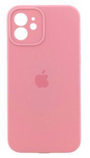 Чохол Silicone Case Box для Apple iPhone 12 бампер Soft Touch з мікрофіброю світло-рожевий 10486 фото