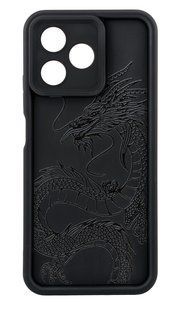 Чохол Shock Case Print для телефона Realme NARZO N53 (RMX3761) бампер силіконовий чорний із малюнком Дракон 21879 фото