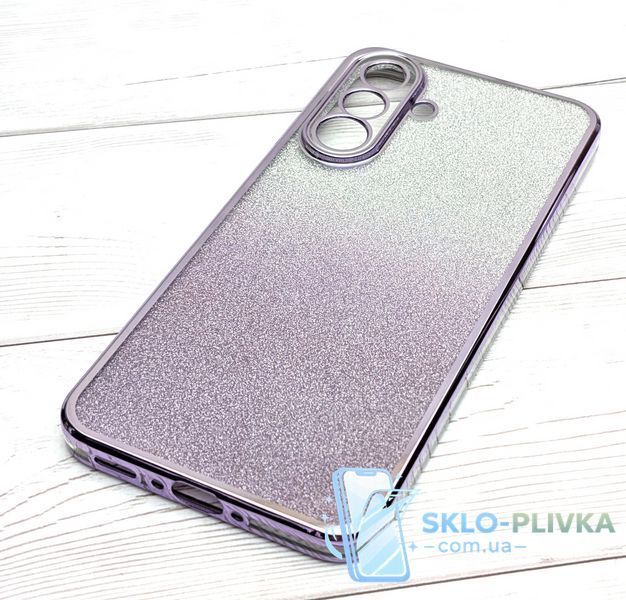 Чохол Luxury Case для Samsung Galaxy A37 / A376 бампер силіконовий ombre блискітки фіолетовий 14308 фото