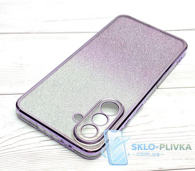 Чохол Luxury Case для Samsung Galaxy A37 / A376 бампер силіконовий ombre блискітки фіолетовий 14308 фото