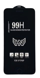 Захисне скло 99H для Apple iPhone 8 Plus з олеофобним покриттям чорне 10212 фото