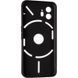 Чехол Silicone Case для Nothing Phone 2 бампер с микрофиброй черный 26920 фото 2