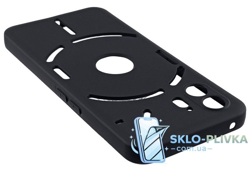 Чехол Silicone Case для Nothing Phone 2 бампер с микрофиброй черный 26920 фото