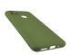 Чехол Silicone Case Box для Xiaomi Redmi 10A бампер с микрофиброй зеленый 15326 фото 2
