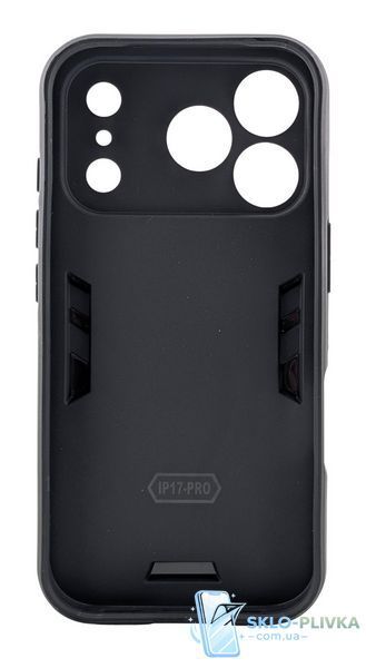 Чохол Armored Ring для Apple iPhone 17 Pro протиударний із підставкою кільце чорний 10959 фото