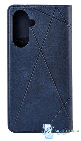 Чохол книжка Business Leather для Samsung Galaxy A37 / A376 на магніті з підставкою темно-синій 14319 фото