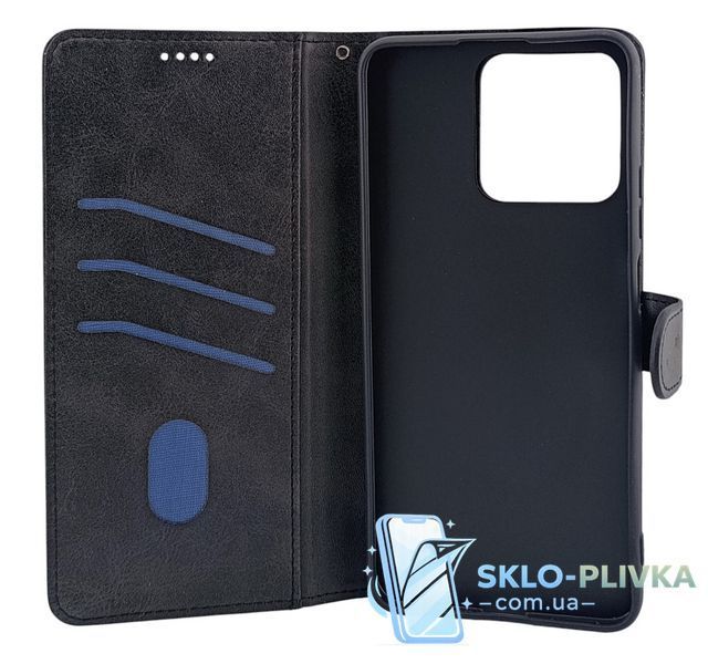 Чохол книжка Leather Flip для Realme NARZO N53 (RMX3761) на магніті з підставкою чорний 21291 фото