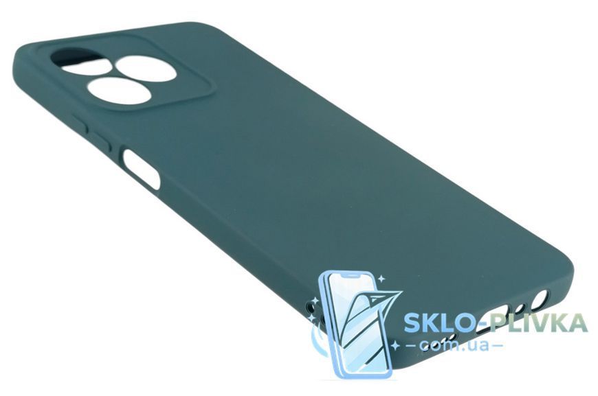 Чохол Silicone Case для Realme C53 бампер із мікрофіброю зелений 21033 фото