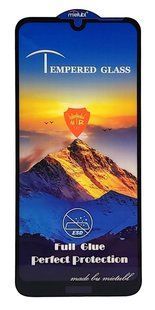 Захисне скло MTB для Honor 8A Full Glue повний клей Black 23708 фото