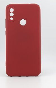 Чохол Silicone Case для Xiaomi Redmi Note 7 / Note 7 Pro бампер із мікрофіброю бордовий 16110 фото
