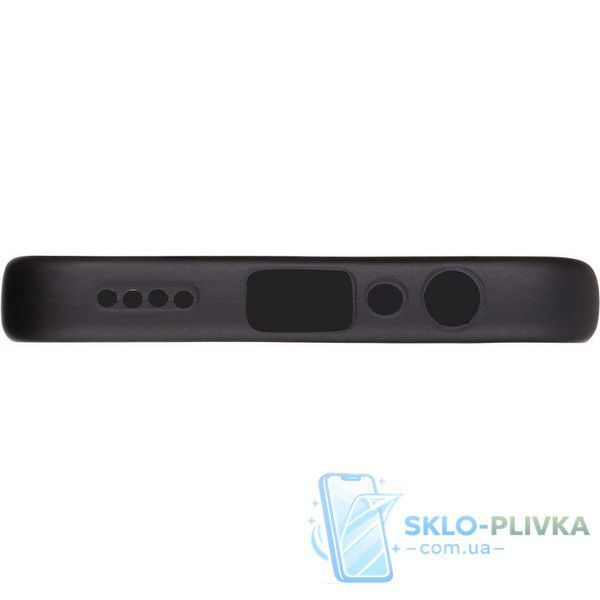 Чехол Silicone Case для Realme C30s бампер с микрофиброй черный 21037 фото