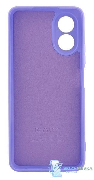Чехол Silicone Case для Oppo A38 бампер с микрофиброй lilac 19285 фото