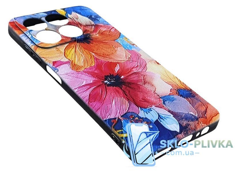 Чохол Silicone Case Print для ZTE Blade A55 бампер із малюнком квіти 23380 фото