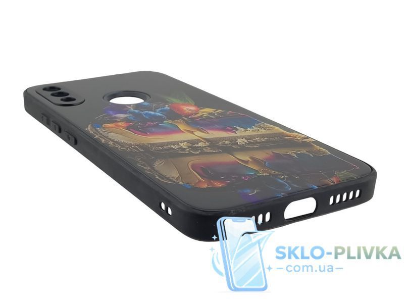 Чохол Glass Case для Xiaomi Redmi Note 7 / Note 7 Pro бампер black cake 14859 фото