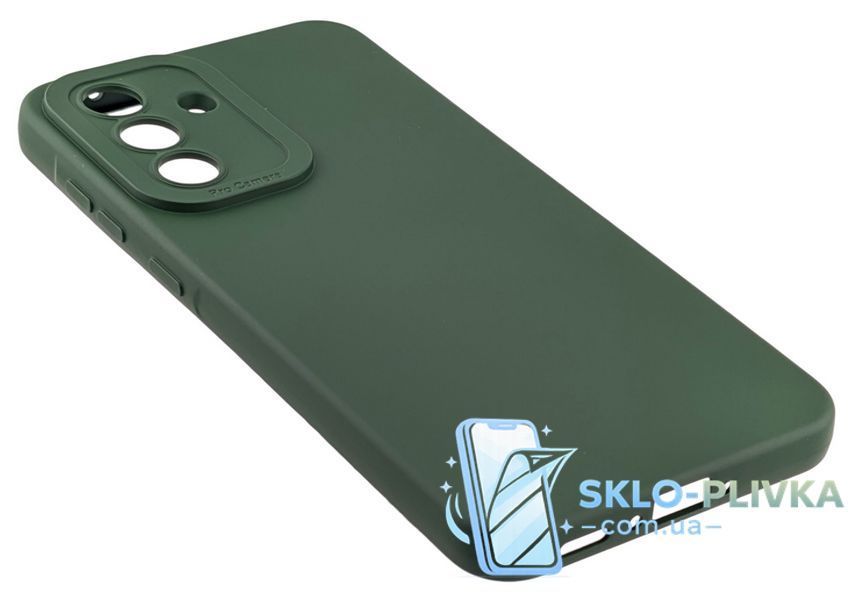 Чохол Pro Camera для Samsung Galaxy A37 / A376 бампер із мікрофіброю зелений 14594 фото