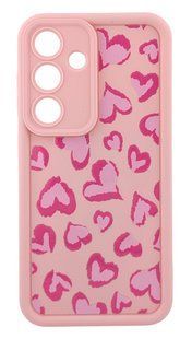 Чохол Shock Case Print для телефона Samsung Galaxy S25 / S931 бампер силіконовий рожевий з малюнком Серця 90254 фото
