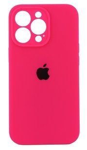 Чохол Silicone Case Box для Apple iPhone 13 Pro бампер Soft Touch з мікрофіброю рожевий неон 10362 фото