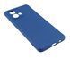 Чехол Silicone Case для Motorola G84 бампер с микрофиброй синий 22617 фото 3